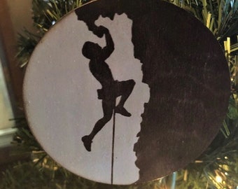 Rock Climber Christmas Ornament, Rock Climber Ornament, Female Climber Ornament, Male Climber Christmas Ornament, Bouldering, Climber Gifts