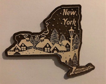 New York Christmas Ornament, New York Ornament, New York Christmas, New York Gifts, New York,  New York Ornament, Upstate New York Ornament