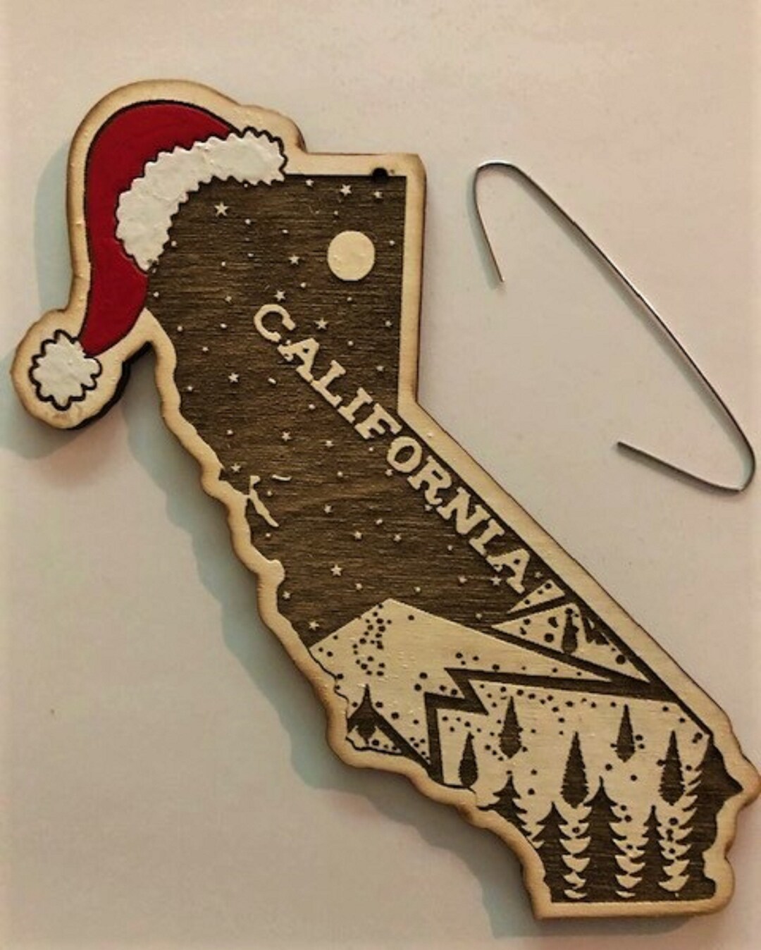 Custom California Christmas Ornament California Ornament Etsy