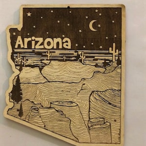 Arizona Christmas Ornament, Arizona Ornament,  Arizona Gifts, Southwest Christmas, Cactus Ornament, Arizona Christmas, Saguaro Ornament
