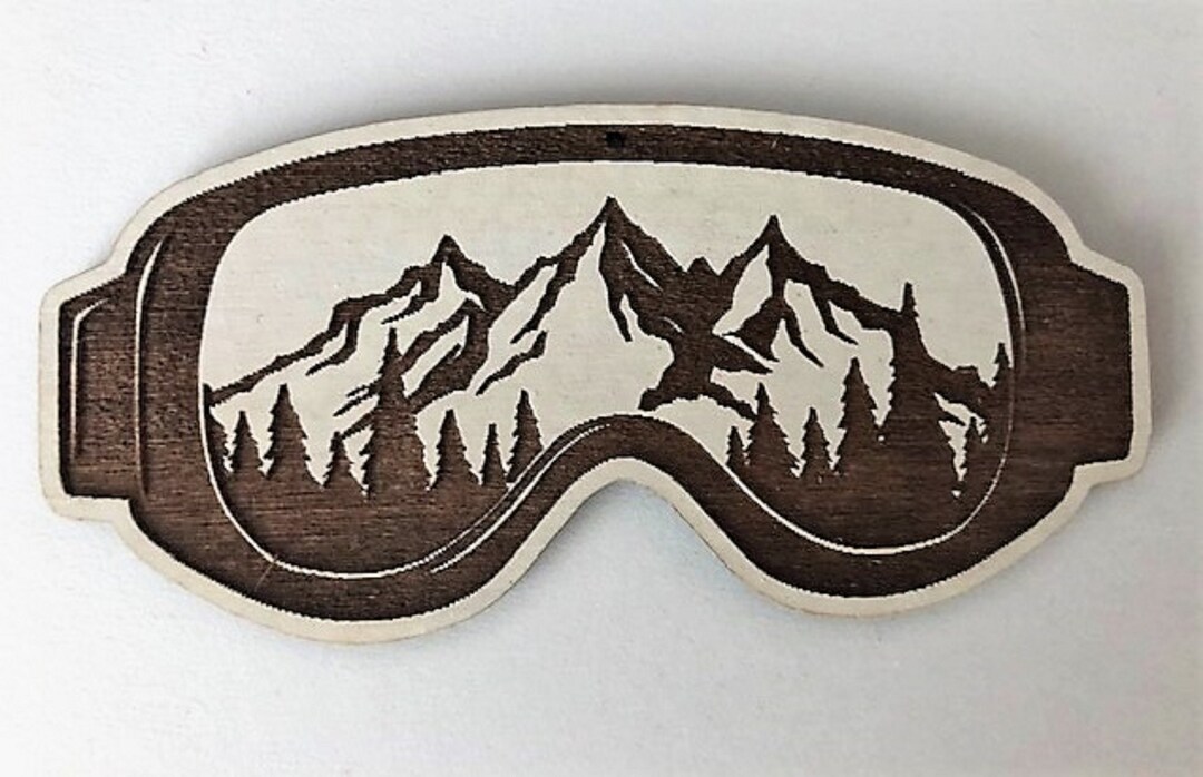 Personalized Ski Goggle Christmas Ornament, Personalized Goggle