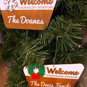 Customizable Forest Service Christmas Ornament, Customizable Park Sign Ornament, National Park Sign, National Park Ornament, Customized Gift