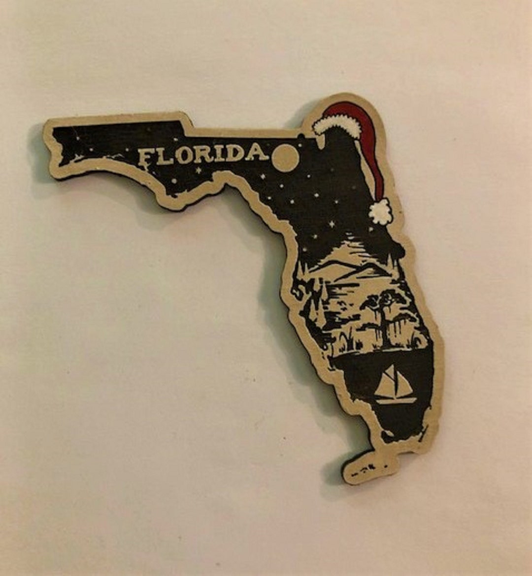 Custom Florida Christmas Ornament Florida Ornament Florida Etsy
