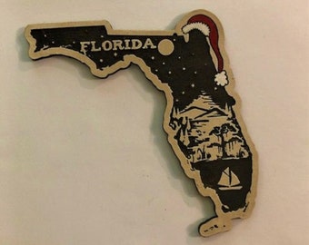 Custom Florida Christmas Ornament, Florida Ornament, Florida Christmas Ornament, Florida Christmas, Florida Gifts, Florida Christmas Decor