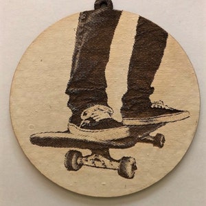 Skateboarder Christmas Ornament, Skateboard Ornament, Skateboarder Ornament, Skateboarder Gifts, Skateboard Gift Ideas
