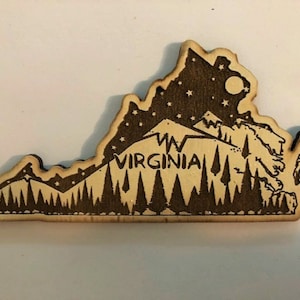 Virginia Christmas Ornament, Virginia Ornament,  Virginia Gifts, Virginia Art, Virginia, Virginia Christmas