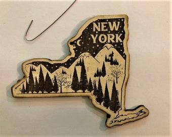 New York Christmas Ornament, New York Ornament, New York Christmas, New York Gifts, New York,  New York Ornament, Upstate New York Ornament