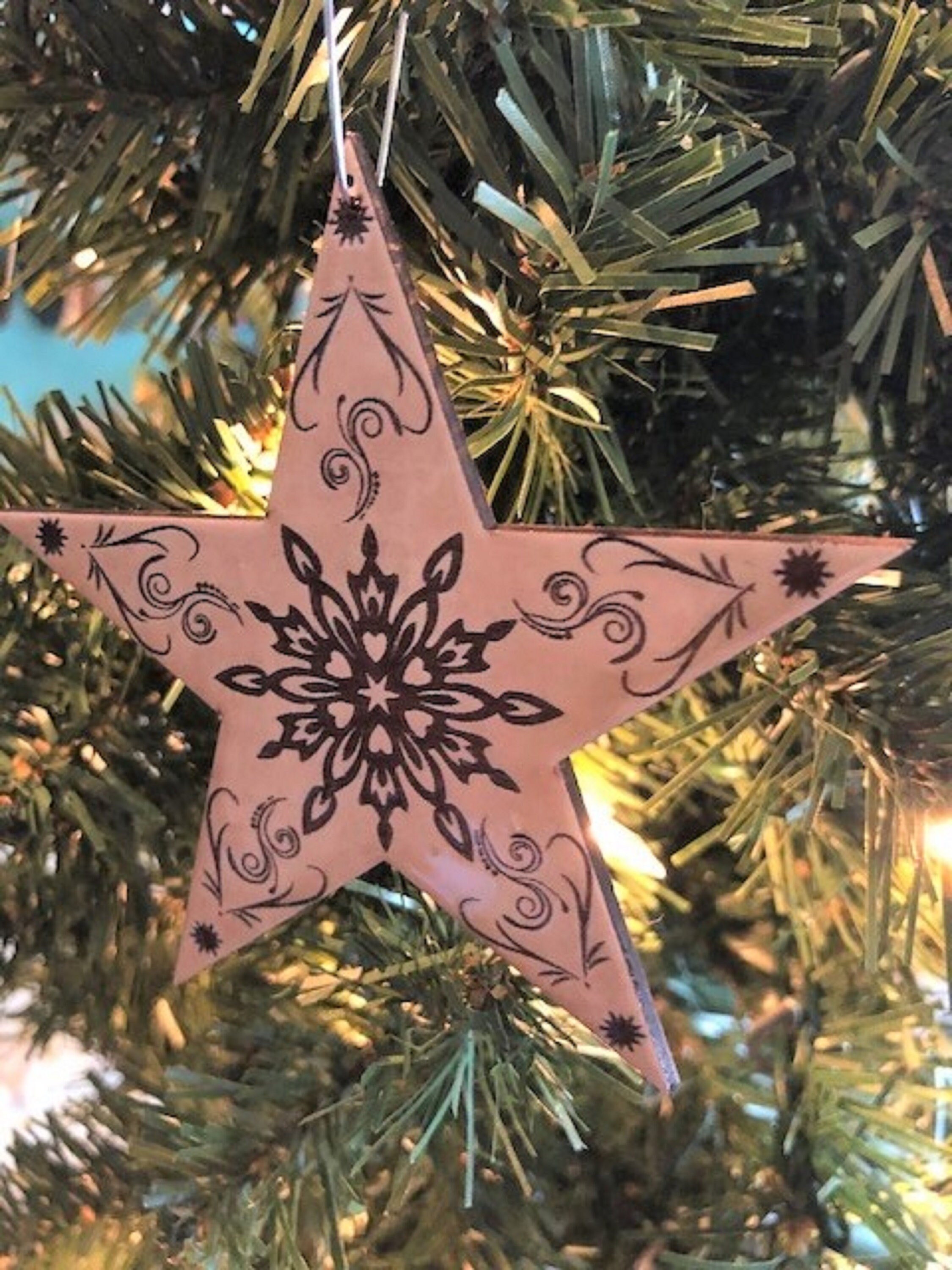 Nordic Star Christmas Ornament Nordic Ornament Nordic Etsy