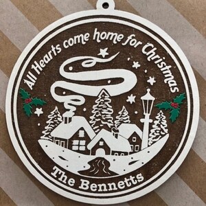 Customizable Family Ornament, Personalized Christmas Ornament, Family Christmas Ornament, Family Personalized Christmas Ornament,  Custom