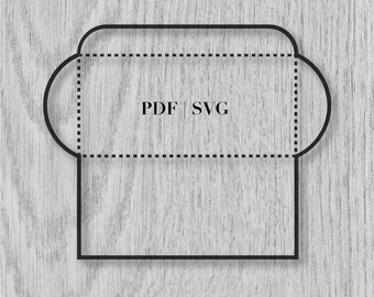 DIY Cash Envelope Template SVG | A6 Budget Binder Cut File | Money Organizer Pattern | Cricut & Silhouette Compatible | Sinking Funds