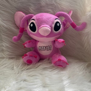 Personalized Stitch Plush | Custom Stitch with Name | Love Stitch | Stitch and Angel | Valentines Day Stitch Stuffed Animal