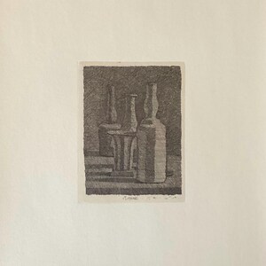 Giorgio Morandi - Natura morta - 1990, cm 43x33 incisione su carta edizione limitata