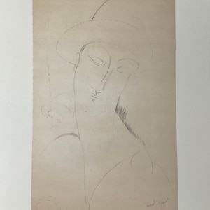 Amedeo Modigliani - limited edition lithograph cm 52x37