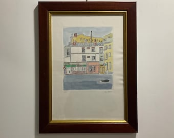 Orfeo Tamburi - Paris - Hand-colored etching
