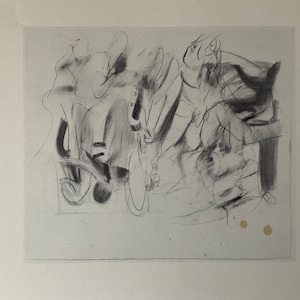 Willem De Kooning - Figures with bicycle - limited edition lithograph 52x37 cm