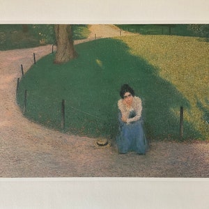 Giacomo Balla - La fidanzata al Pincio - limited edition lithograph cm 52x37