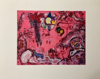 マルク・シャガール - ヤコブの夢 - リトグラフ 限定版 52x37 cm
