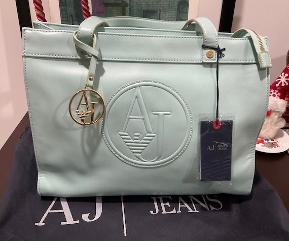 Giorgio Armani Green Bag Cm 35x28x14 New With -