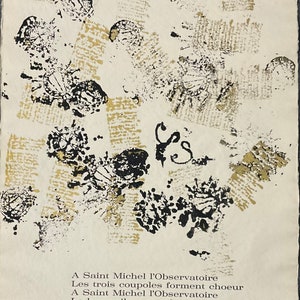 Fernandez Arman - 1965, Opera su carta edizione limitata cm 58x40