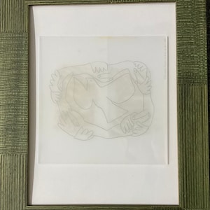 Pablo Picasso - Lithograph on plexiglass 30x24 cm, with frame