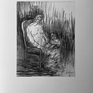 Henry Moore - Seated Mother and Child - limited edition lithograph cm 52x37, with certificate
