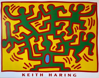 Keith Haring - 1988 - historyczna, limitowana edycja wydruku, 80x60 cm