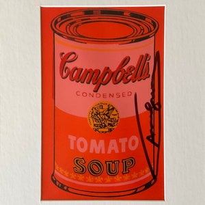 Andy Warhol - Campbell soup - serigrafia su carta firmata, cm 35x28