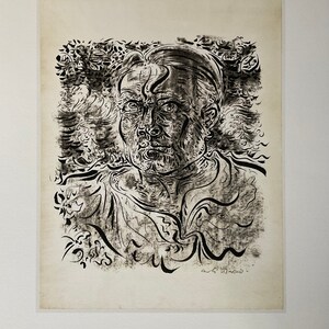 Andrè Masson - Autoportrait - limited edition lithografie cm 52x37, met certificaat