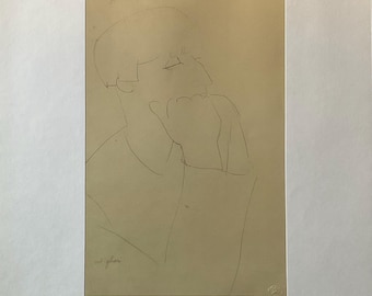 Amedeo Modigliani - Renée Kisling - limited edition lithograph 40x25 cm
