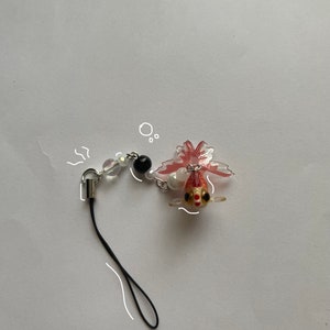 gold fish phone charm!