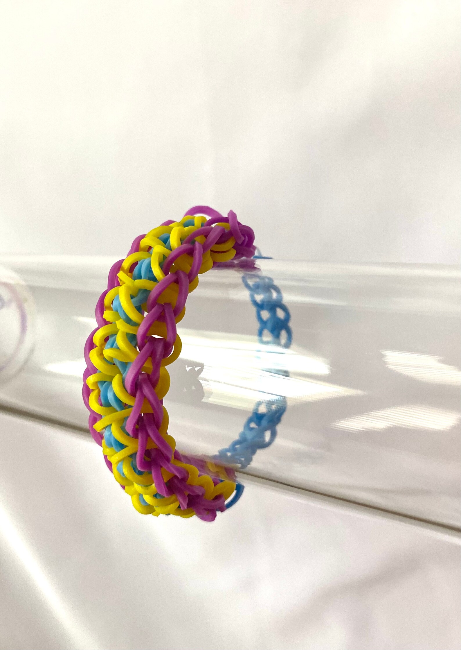 X Twister Rainbow Loom Bracelet Etsy