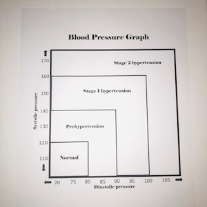 Blood Pressure Tracker / Blood Pressure Graph / Printable - Etsy