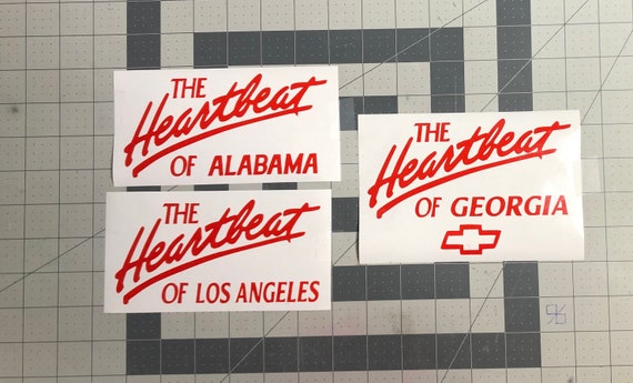 Heart Beat of America Decal - Etsy Heart Beat of America Decal - Etsy