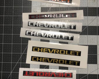4x Door Handle Decal Sticker Set For Chevy Camaro Tahoe Monte Carlo Impala – Self-Adhesive Vinyl, Made In USA