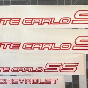 Monte Carlo SS Decals 5pc