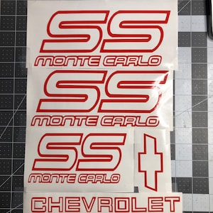Chevy Monte Carlo ss decals
