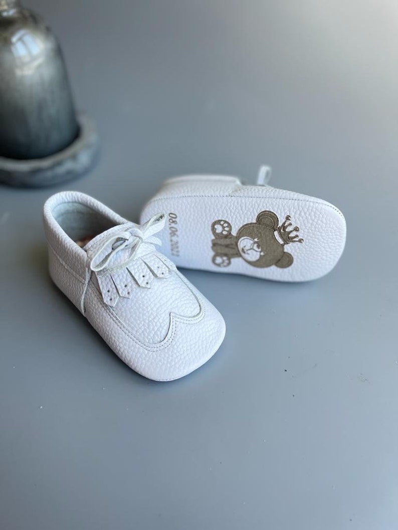 Christening Shoes for Baby Baby Boy Genuine Leather Etsy