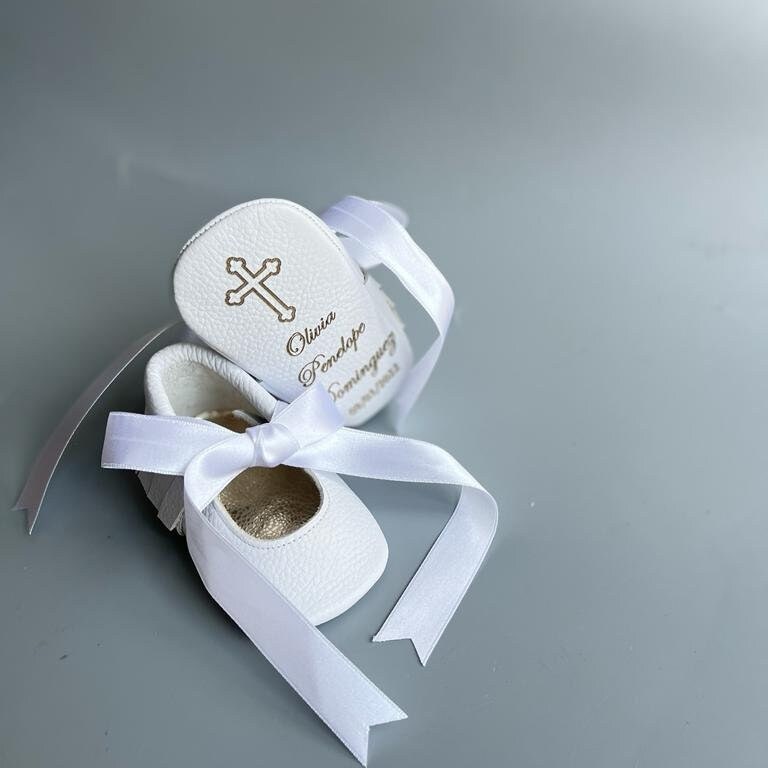 Weiße Ballerina-Schuhe Für Baby-Mädchen – Elegante Mokassins Für Taufe, Hochzeit & Festliche Anlässe
