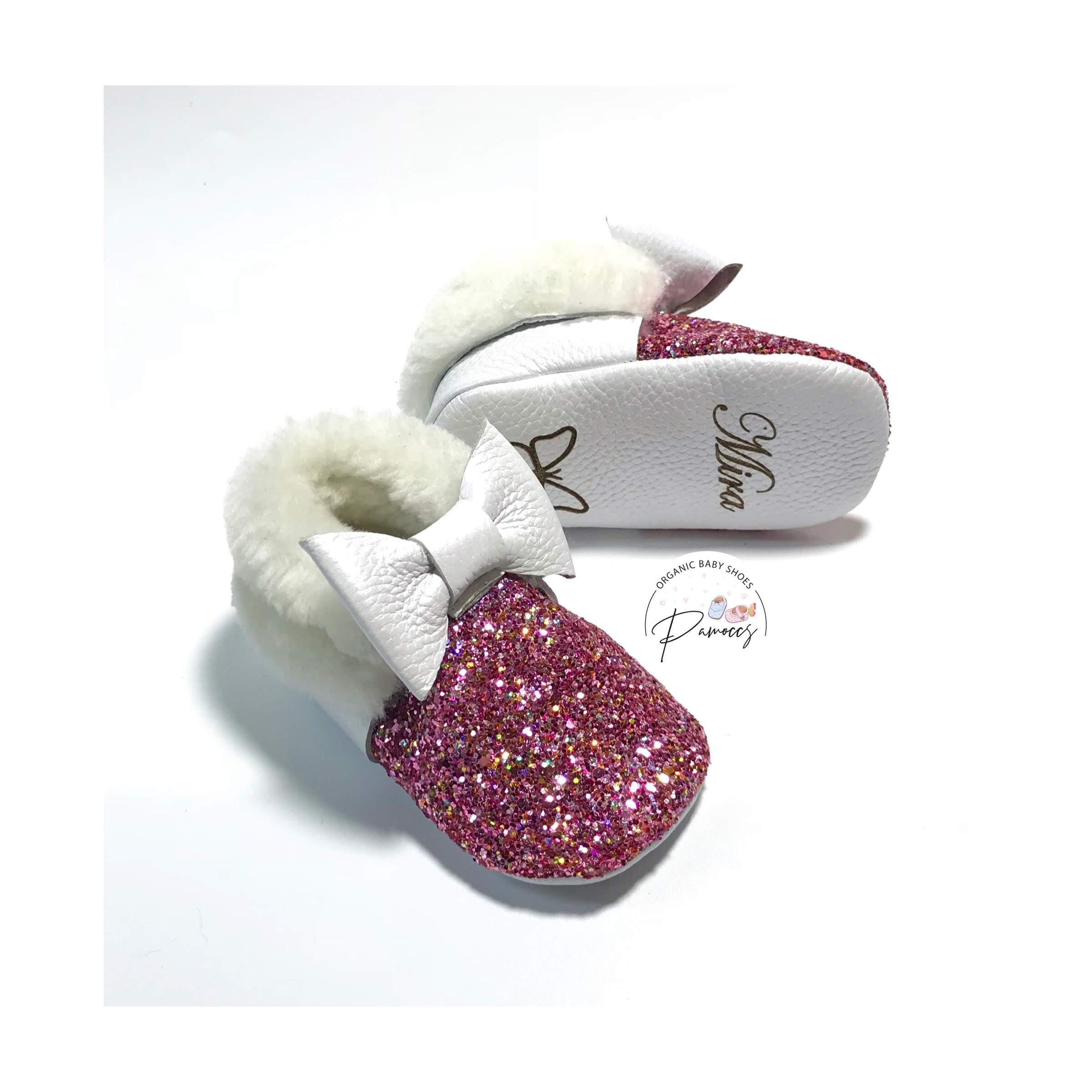 Pink glitter cheap moccasins