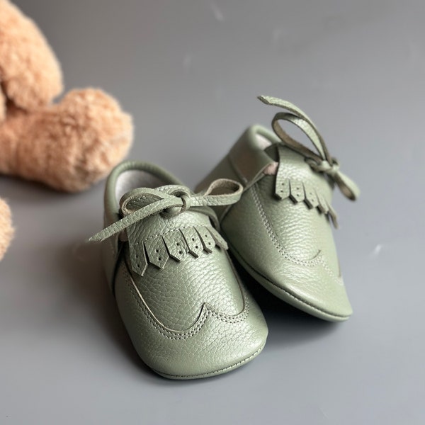Leather Moccasins, Baby Boy Shoes with Name, Custom 1st Birthday Shoes, Personalized Suede Moccasins
