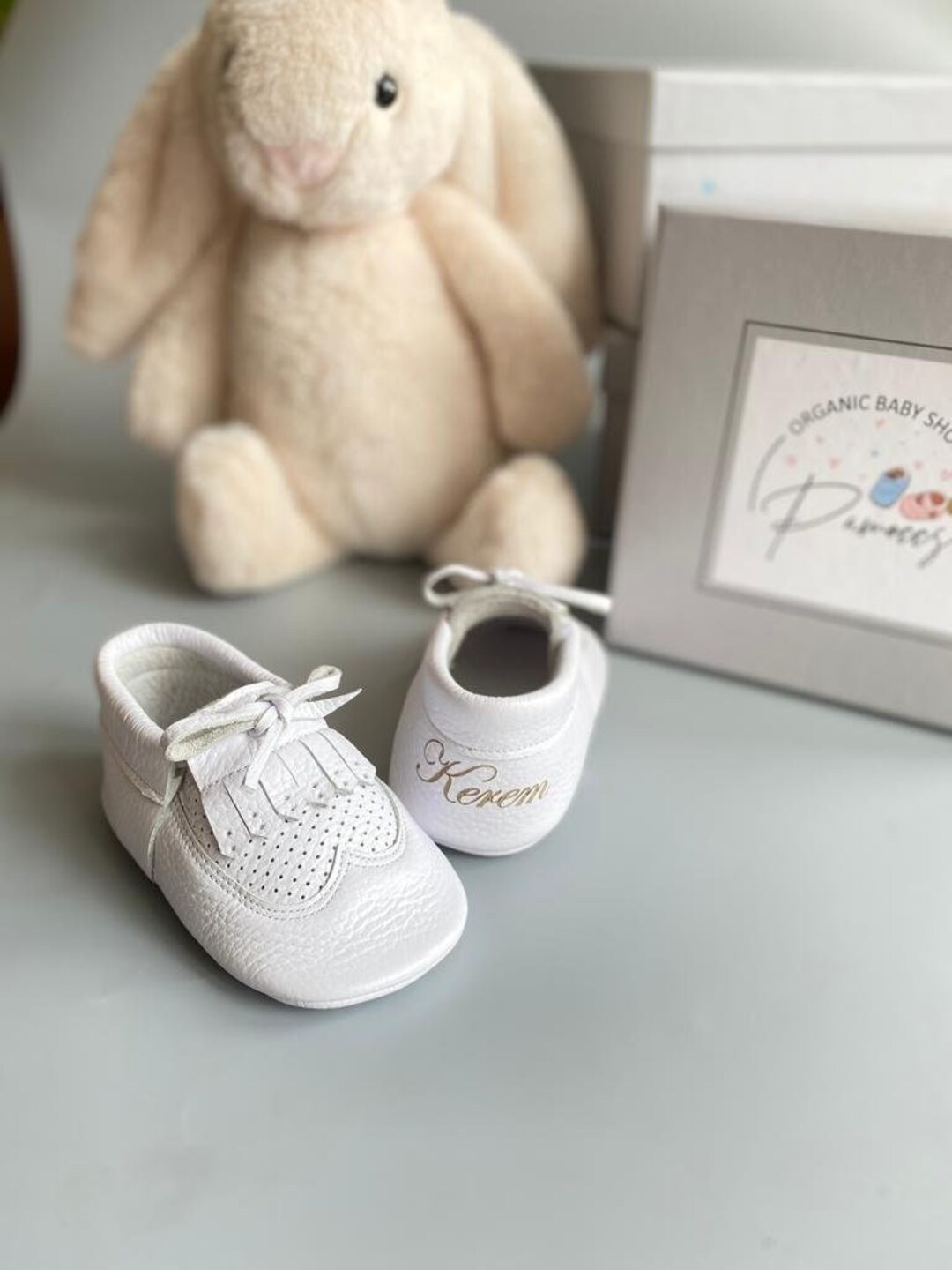 Baptism Shoes for Baby Baby Boy Leather Moccasins Baby Boy Etsy Polska