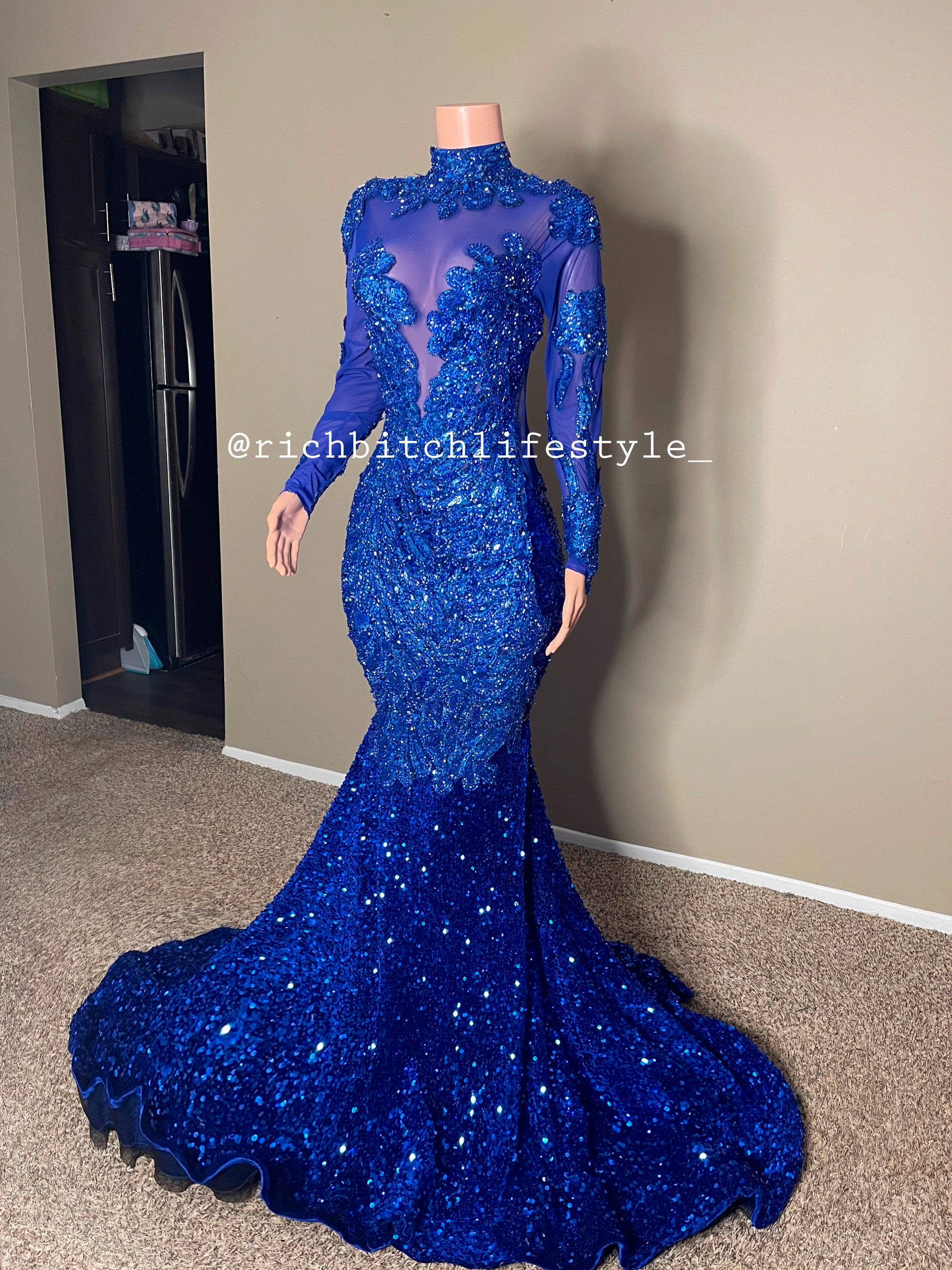 Mesh Sequins Dress - Etsy