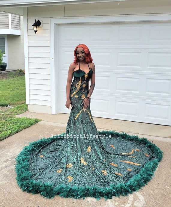 Sequin mesh gown cheap