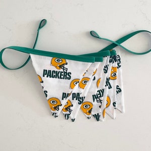 Bannière drapeau moyen Green Bay Packers - Fait main - Packers Fan Gear