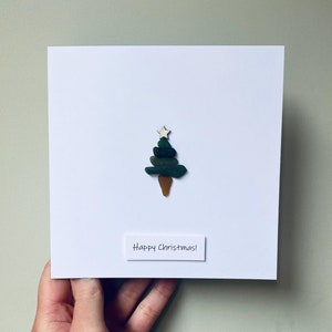 Gepersonaliseerde kerstkaart • Glaskunst Cornish Sea • Handgemaakt in Cornwall