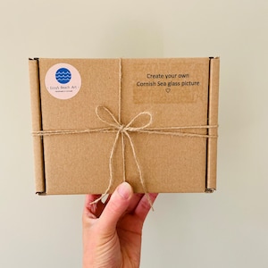 DIY Cornish zeeglas fotoset • knutselset voor volwassenen • Cornish cadeauset