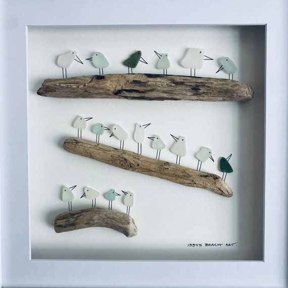 シーグラスアート ご注文品 56種類！海の生き物大図鑑！シーグラス