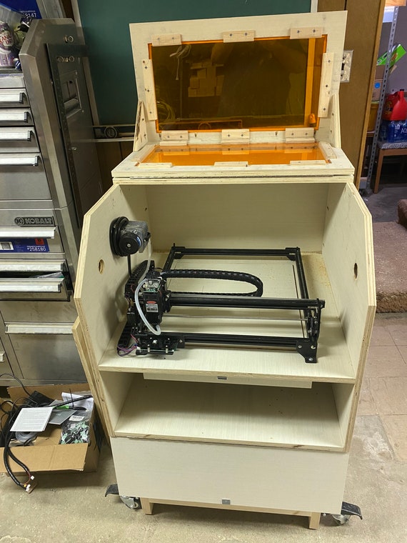 DIY] 👍Fantastic Enclosure for Powerful Laser Engraver ORTUR Laser Master 2  Pro S2 / WOODWORKING✓ 