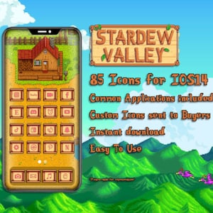 iOS Icons | Stardew Valley 85 App Icons Pack | Cute Personalized Home Screen