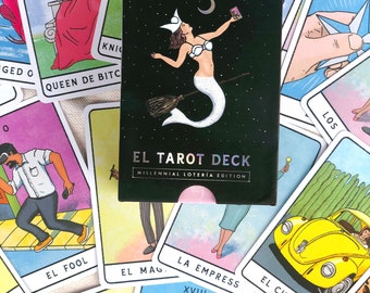El Tarot deck: Millennial Lotería Edition